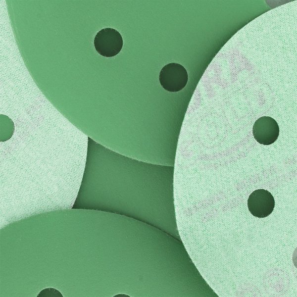 2000 Grit - 5  Green Film DA Sanding Discs - 8-Hole Pattern Hook and Loop - Box of 50 Sale - Image 3