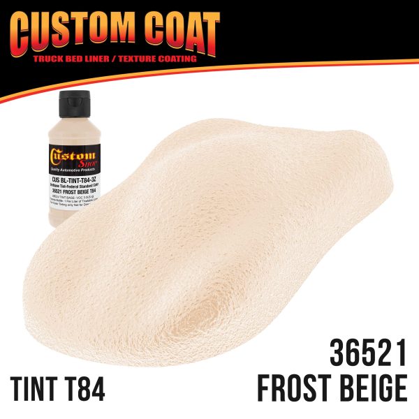 Federal Standard Color #36521 Frost Beige T84 Urethane Roll-On, Brush-On or Spray-On Truck Bed Liner, 1 Quart Kit with Roller Applicator Kit Online - Image 2