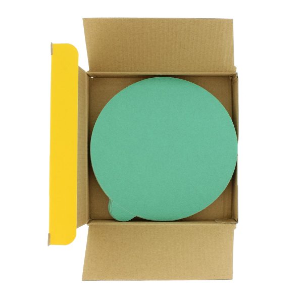 120 Grit - 6  Green Film - PSA Self Adhesive Stickyback Sanding Discs for DA Sanders - Box of 25 Online now - Image 2