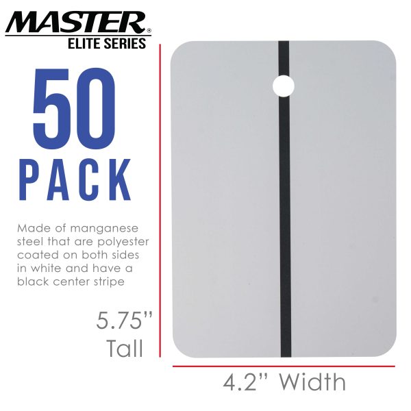 Master Elite Paint Color Matching Spray Out Metal Panel Cards (Pack of 50, White) - Test Coverage, Sheen, Metallic Flow - Check Color Match Accuracy Online - Image 3