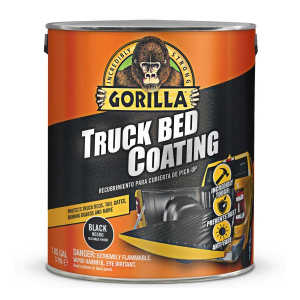 Truck Bed Liner Coating Pre-Mixed Ready to Apply, 1 Gallon Black - Durable Textured Protective Coating, Prevent Rust - Roll-On, Brush-On Application For Cheap