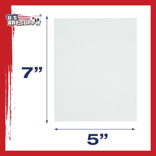 5  x 7  Professional Artist Quality Acid Free Canvas Panel Boards for Painting 96-Pack Online now - Image 3