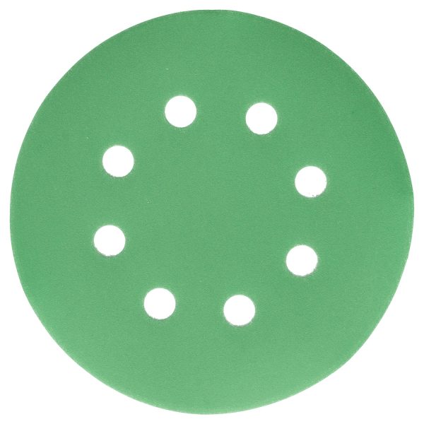 2000 Grit - 5  Green Film DA Sanding Discs - 8-Hole Pattern Hook and Loop - Box of 50 Sale - Image 2