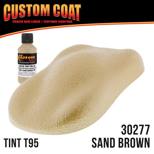 Federal Standard Color #30277 Sand Brown T95 Urethane Roll-On, Brush-On or Spray-On Truck Bed Liner, 1 Gallon Kit with Roller Applicator Kit Sale - Image 2