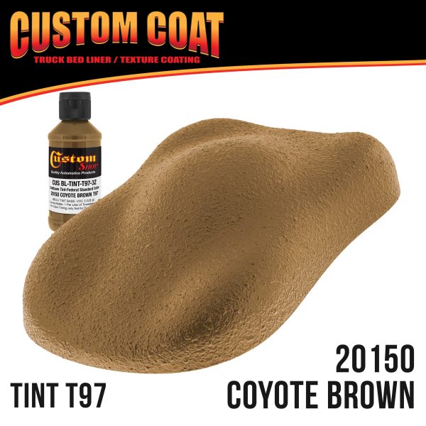 Federal Standard Color #20150 Coyote Brown T97 Urethane Spray-On Truck Bed Liner, 2 Gallon Kit with Spray Gun & Regulator - Textured Protective Coating For Cheap - Image 2