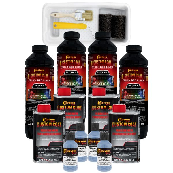 Federal Standard Color #35177 Camo Medium Blue T94 Urethane Roll-On, Brush-On or Spray-On Truck Bed Liner, 1 Gallon Kit with Roller Applicator Kit For Discount