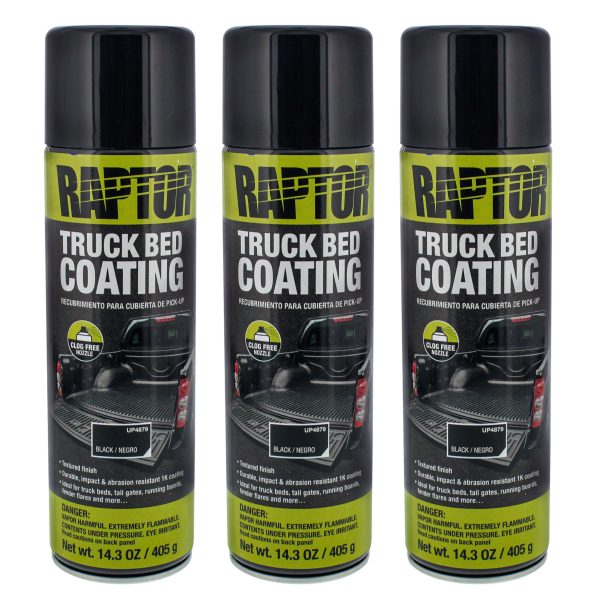 Raptor Black Truck Bed Coating 14.3 Ounce Aerosol Can (Pack of 3) Sale