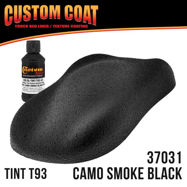 Federal Standard Color #37031 Camo Smoke Black T93 Urethane Spray-On Truck Bed Liner, 2 Gallon Kit, Spray Gun & Regulator - Textured Protective Coating Online now - Image 2
