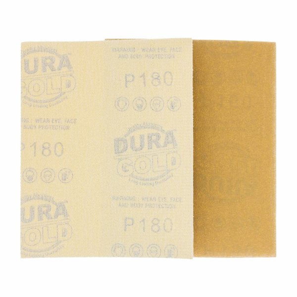 180 Grit - 1 4 Sheet Hook & Loop Sandpaper 5.5  x 4.5  - For Automotive & Wookworking Palm Sanders - Box of 25 Online - Image 4