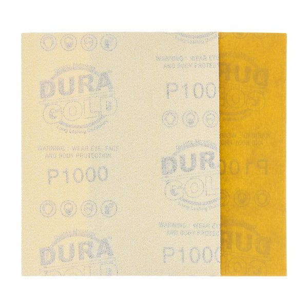 1000 Grit - 1 4 Sheet Hook & Loop Sandpaper 5.5  x 4.5  - For Automotive & Wookworking Palm Sanders - Box of 25 For Cheap - Image 4