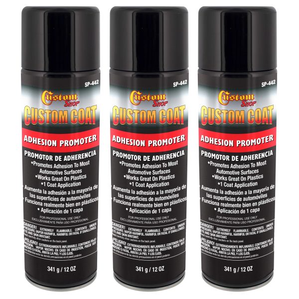 Adhesion Promoter - 12 Ounce Spray Can - Use on Hard to Sand Areas and Before applying Truck Bed Liner (Pack of 3) Online